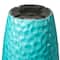 Glitzhome® Oversized Turquoise Honeycomb Textured Tall Plastic Planters, 2ct.